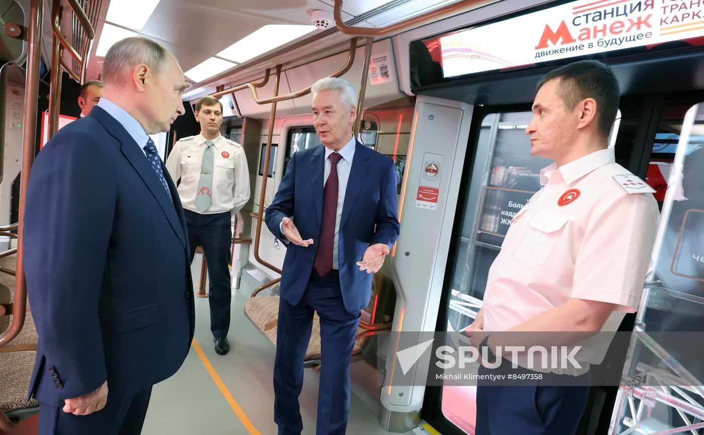 Russia Putin Railway Transport MCD Line D3 Opening