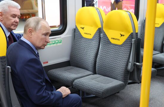 Russia Putin Railway Transport MCD Line D3 Opening