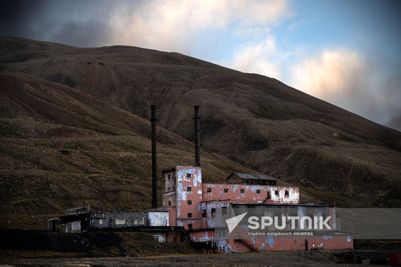 Norway Svalbard Archipelago Pyramiden Settlement