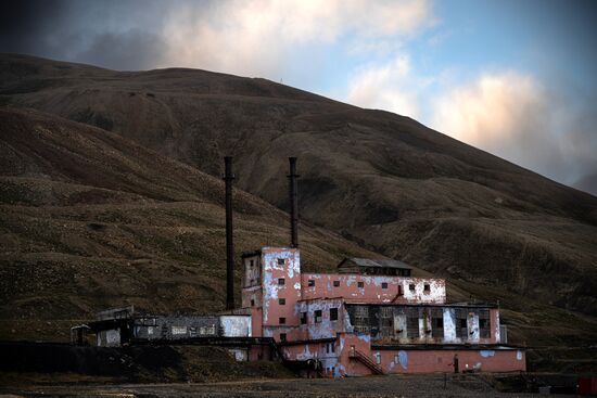 Norway Svalbard Archipelago Pyramiden Settlement