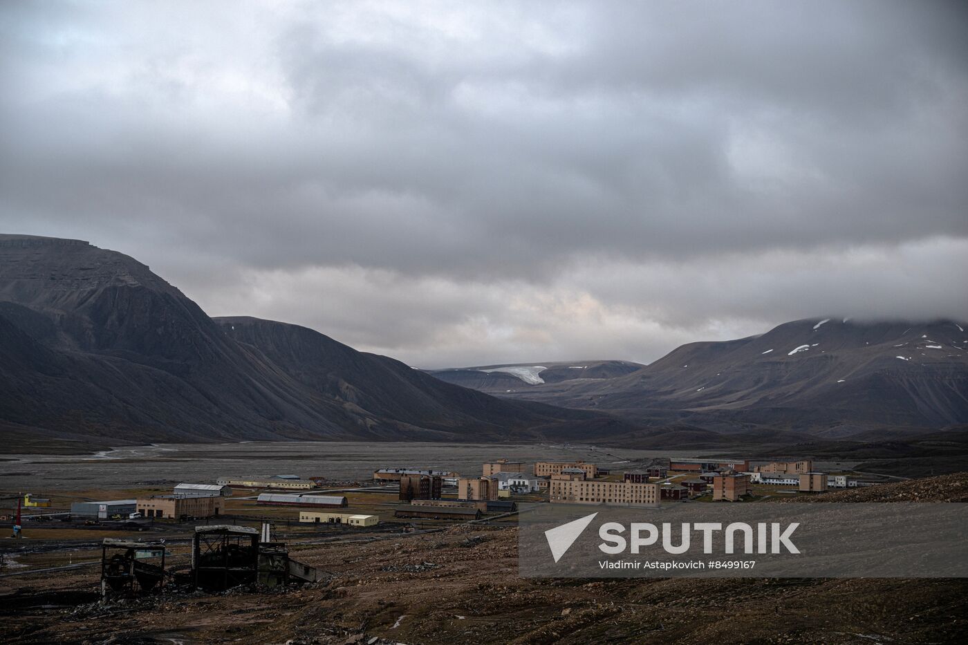 Norway Svalbard Archipelago Pyramiden Settlement