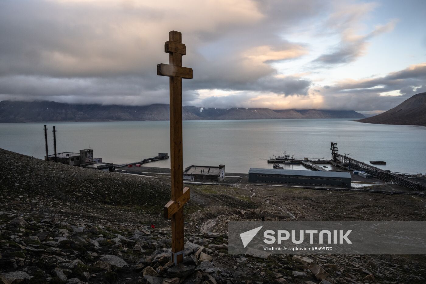 Norway Svalbard Archipelago Pyramiden Settlement