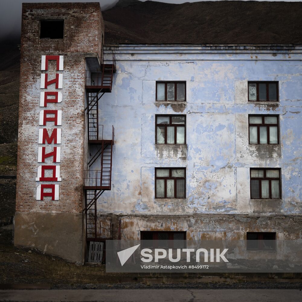 Norway Svalbard Archipelago Pyramiden Settlement