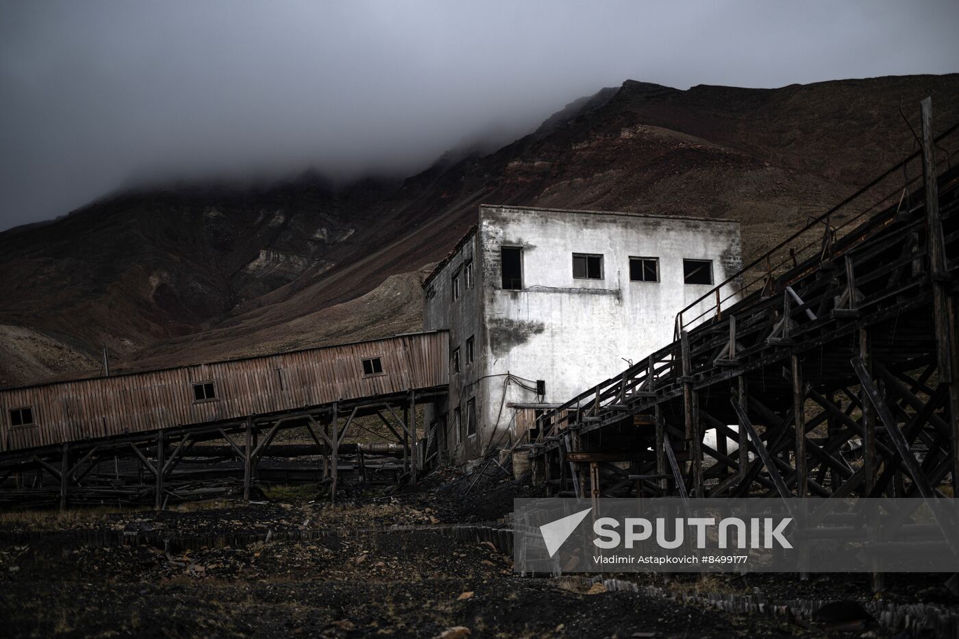 Norway Svalbard Archipelago Pyramiden Settlement