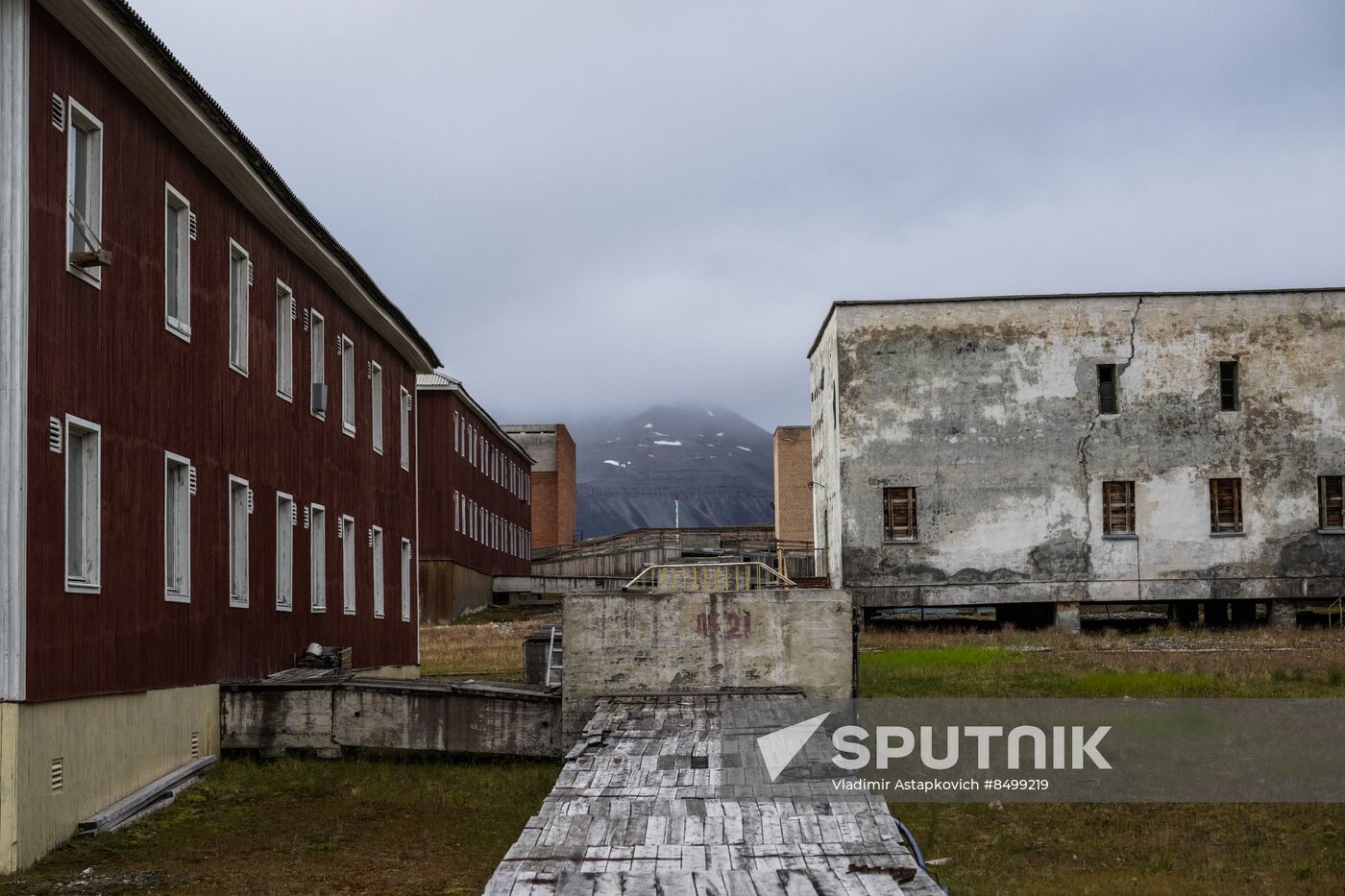Norway Svalbard Archipelago Pyramiden Settlement