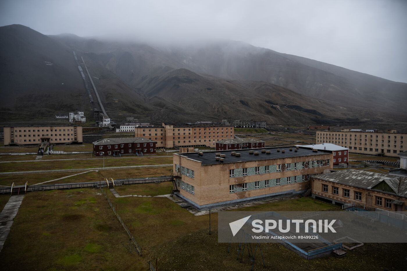 Norway Svalbard Archipelago Pyramiden Settlement