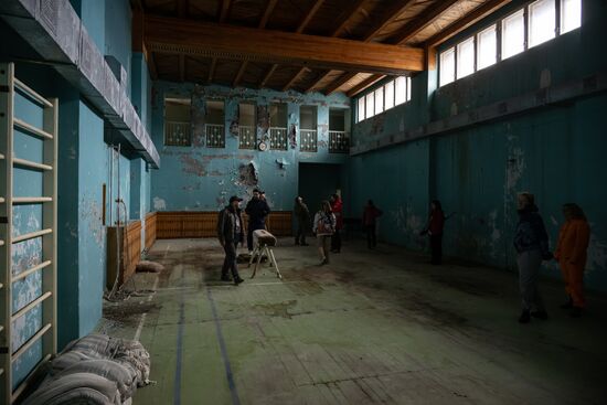 Norway Svalbard Archipelago Pyramiden Settlement