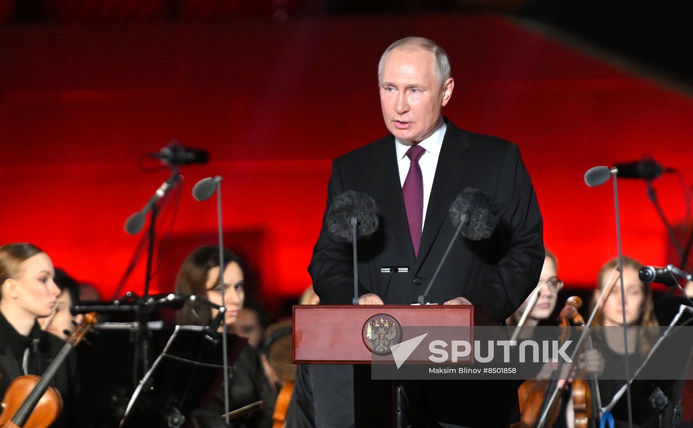 Russia Putin WWII Kursk Battle Anniversary