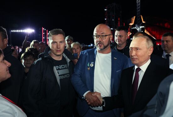 Russia Putin WWII Kursk Battle Anniversary