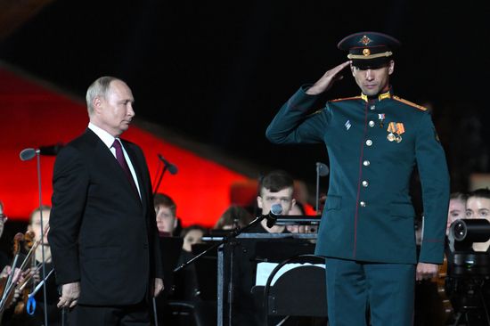 Russia Putin WWII Kursk Battle Anniversary