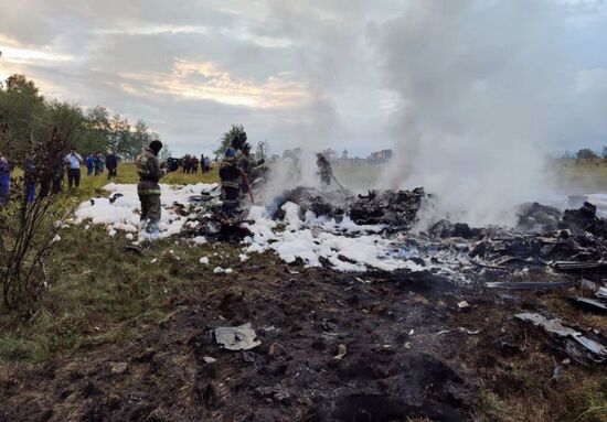 Russia Prigozhin Private Plane Crash