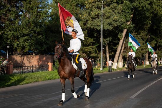 Uzbekistan Horse Parade
