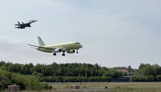 Russia New SSJ Passenger Jet Tests