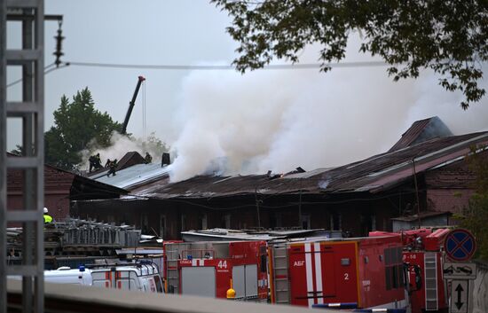 Russia Storage Facility Fire