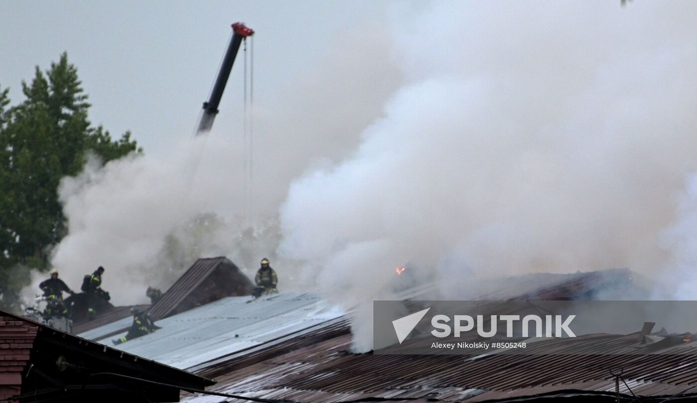 Russia Storage Facility Fire