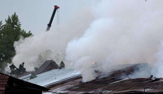 Russia Storage Facility Fire