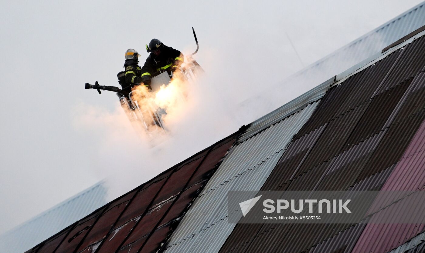 Russia Storage Facility Fire
