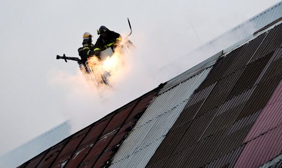 Russia Storage Facility Fire