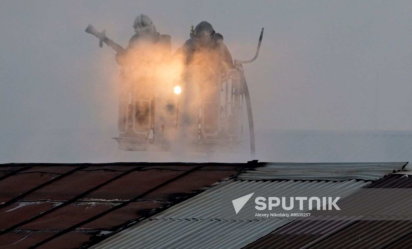 Russia Storage Facility Fire