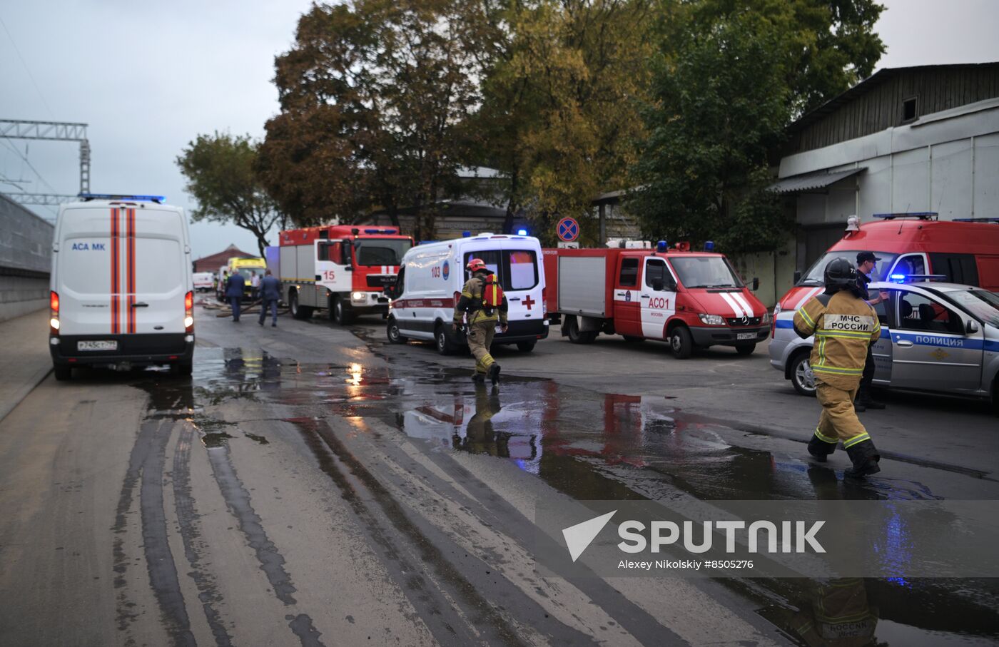 Russia Storage Facility Fire