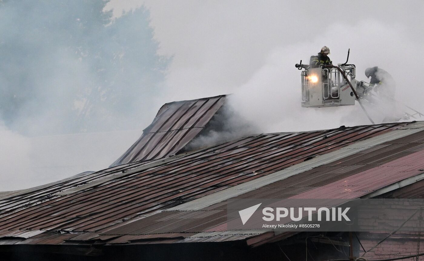 Russia Storage Facility Fire