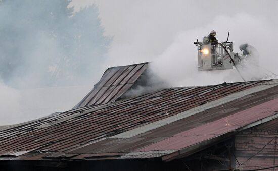 Russia Storage Facility Fire