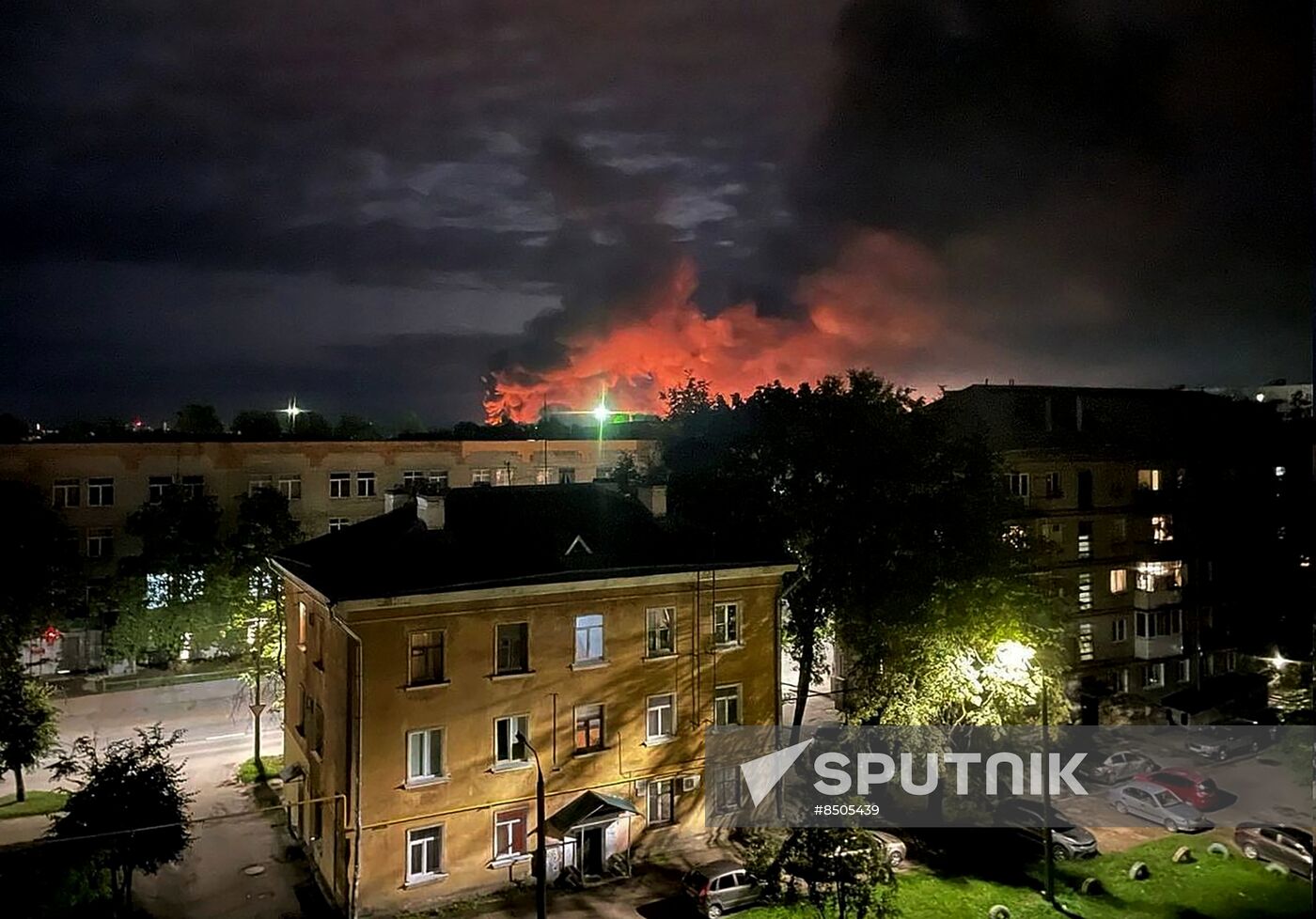 Russia Pskov Airport Drone Attack