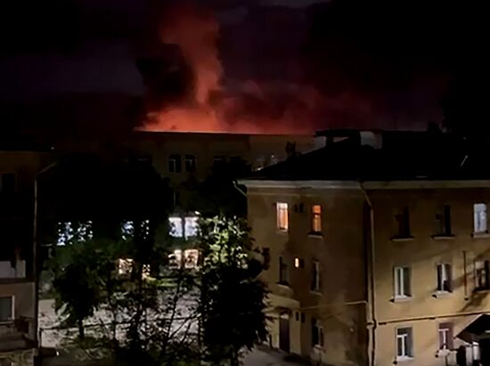 Russia Pskov Airport Drone Attack