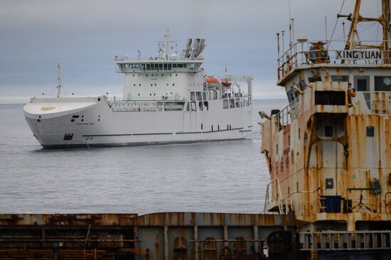 Ferry Alexander Deyev on Sakhalin Island