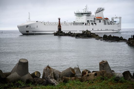 Ferry Alexander Deyev on Sakhalin Island