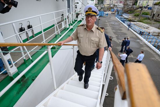 Ferry Alexander Deyev on Sakhalin Island