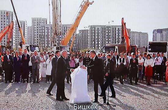 Russia Putin Kyrgyzstan Schools Construction