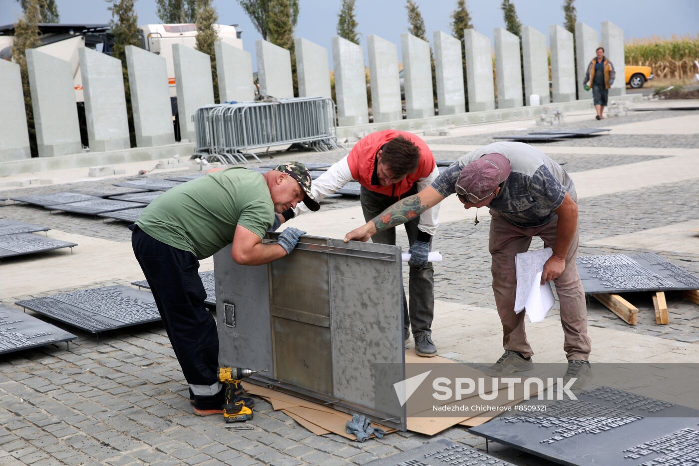 Russia WWII Donbass Liberation Anniversary Preparations