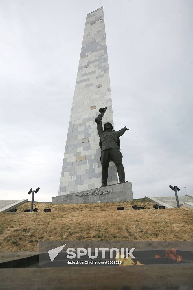 Russia WWII Donbass Liberation Anniversary Preparations