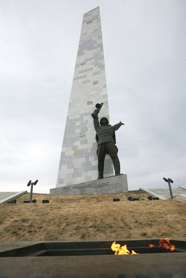 Russia WWII Donbass Liberation Anniversary Preparations