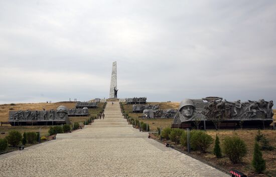 Russia WWII Donbass Liberation Anniversary Preparations