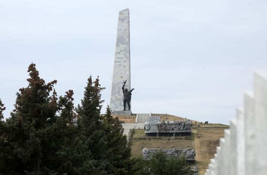 Russia WWII Donbass Liberation Anniversary Preparations