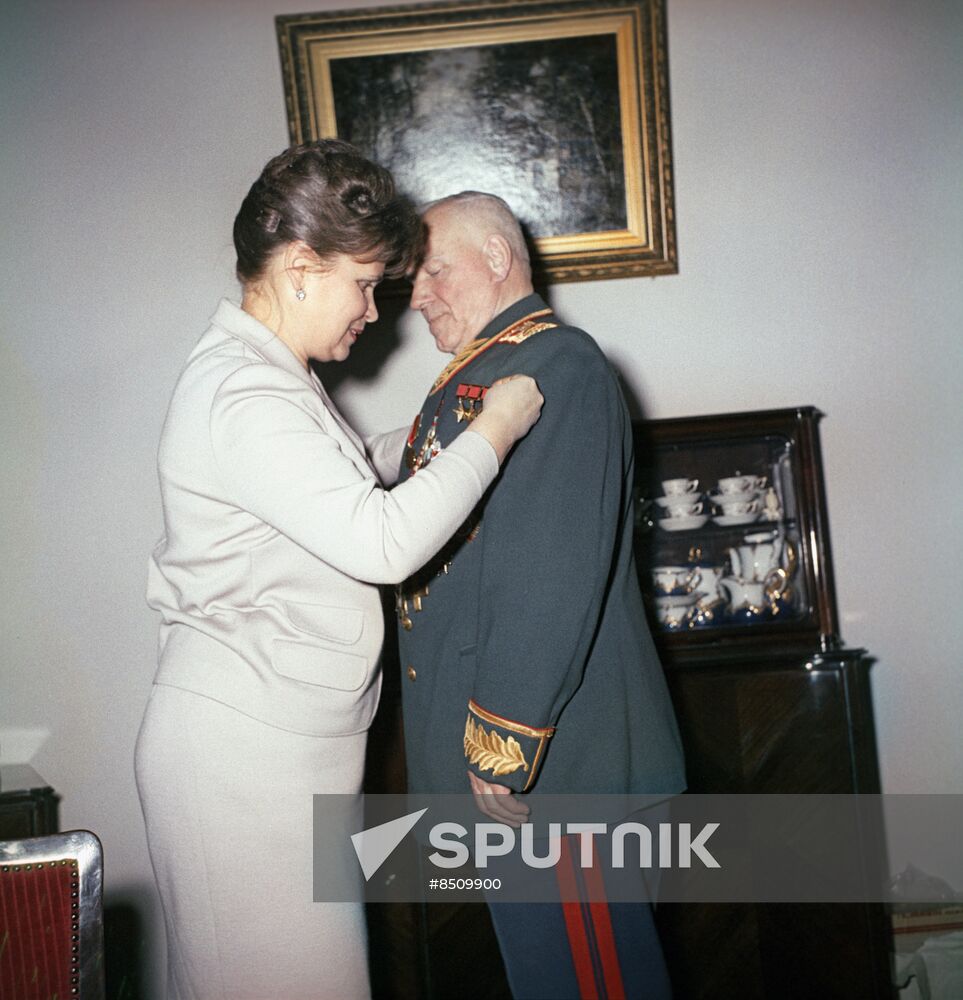 Marshal Zhukov and his wife