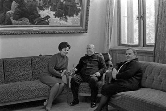 Marshal Zhukov at his dacha near Moscow