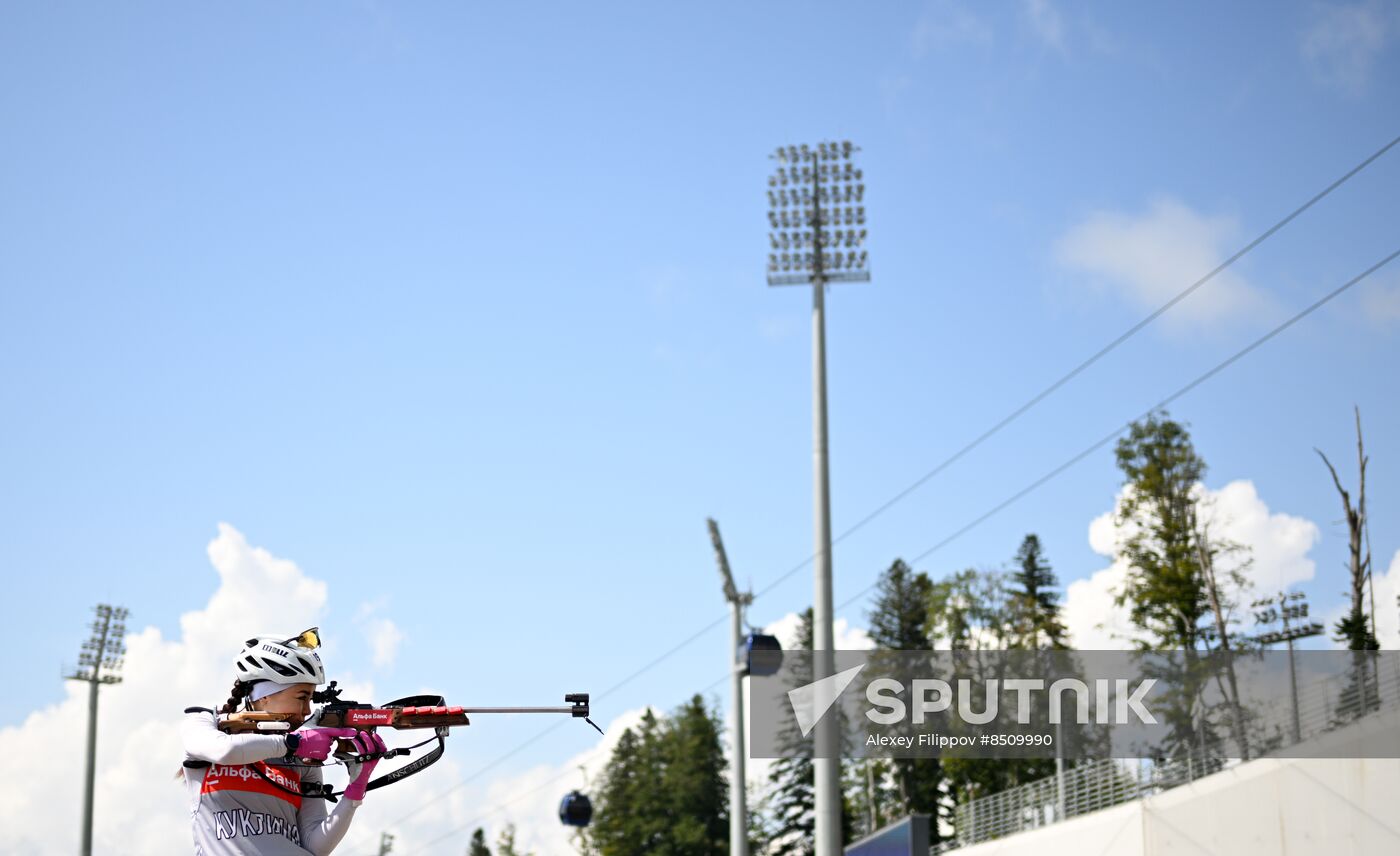 Russia Biathlon Commonwealth Cup Training