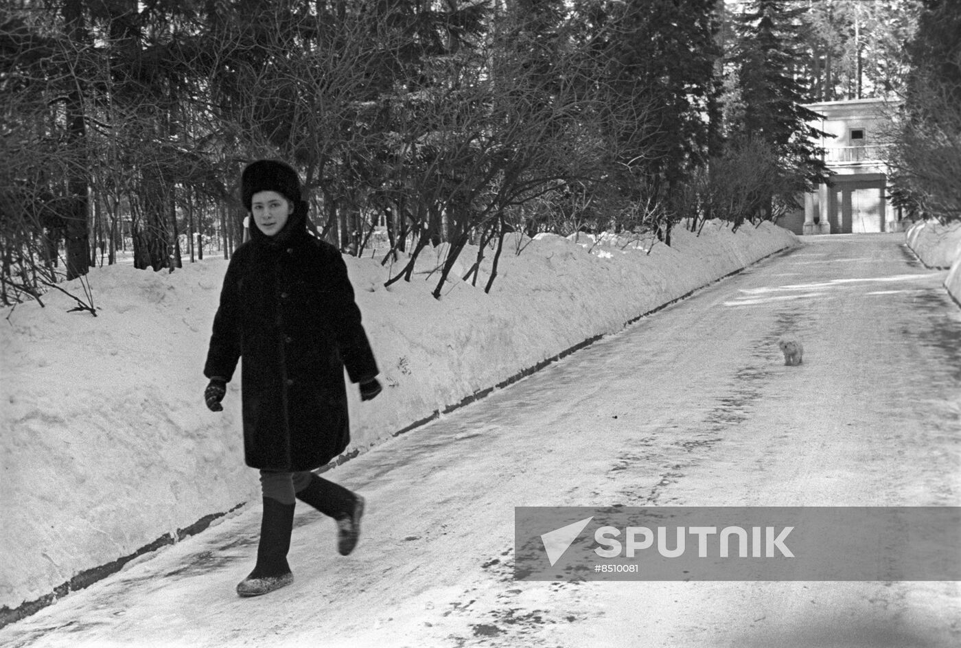 Marshal Georgy Zhukov's daughter at Sosnovka country house