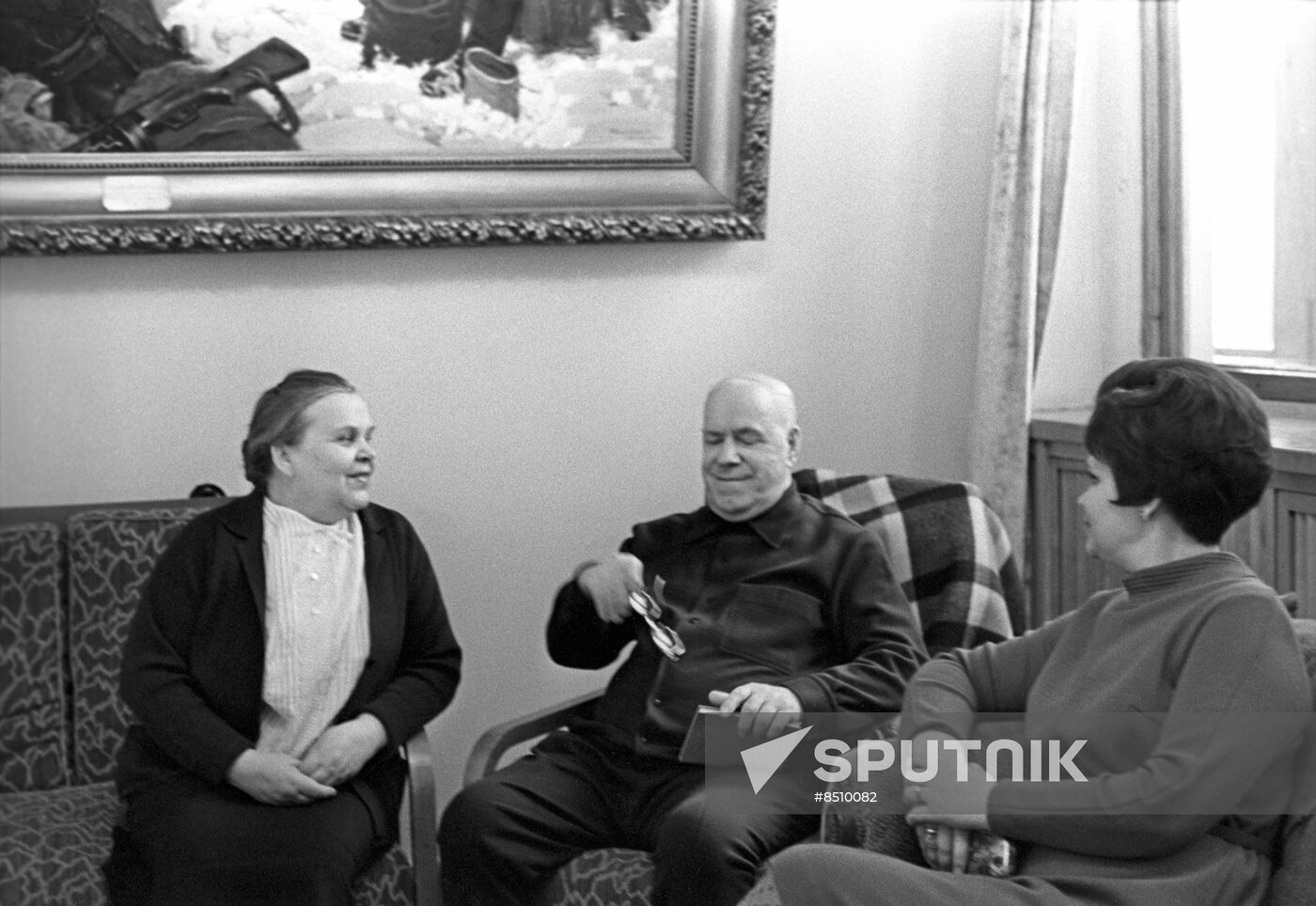 Marshal Georgy Zhukov at Sosnovka country house