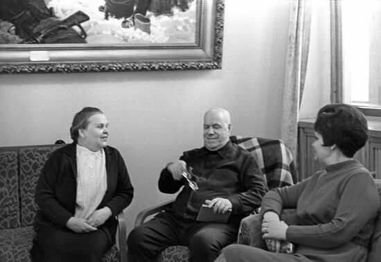 Marshal Georgy Zhukov at Sosnovka country house