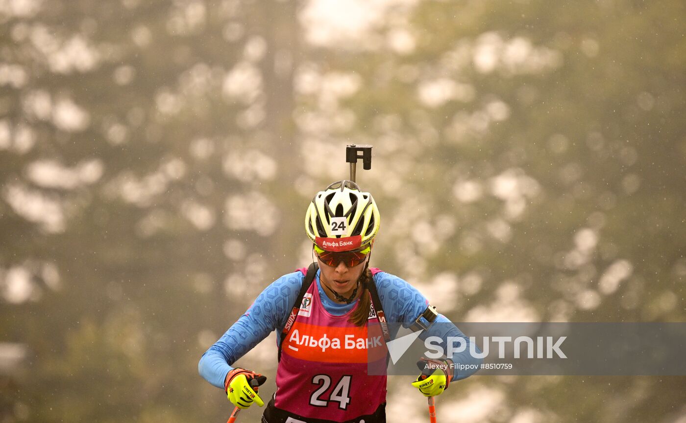 Russia Biathlon Commonwealth Cup Women Sprint