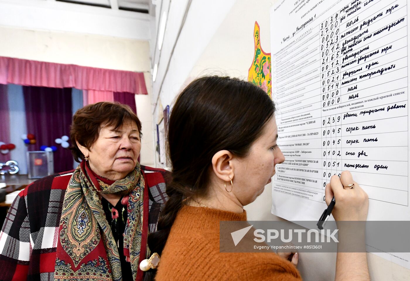 Russia Elections Vote Counting