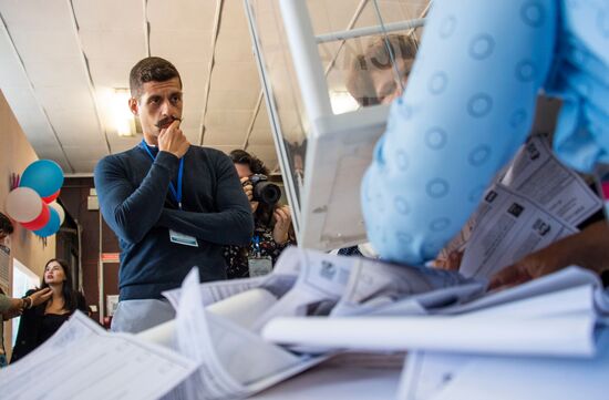 Russia Elections Vote Counting