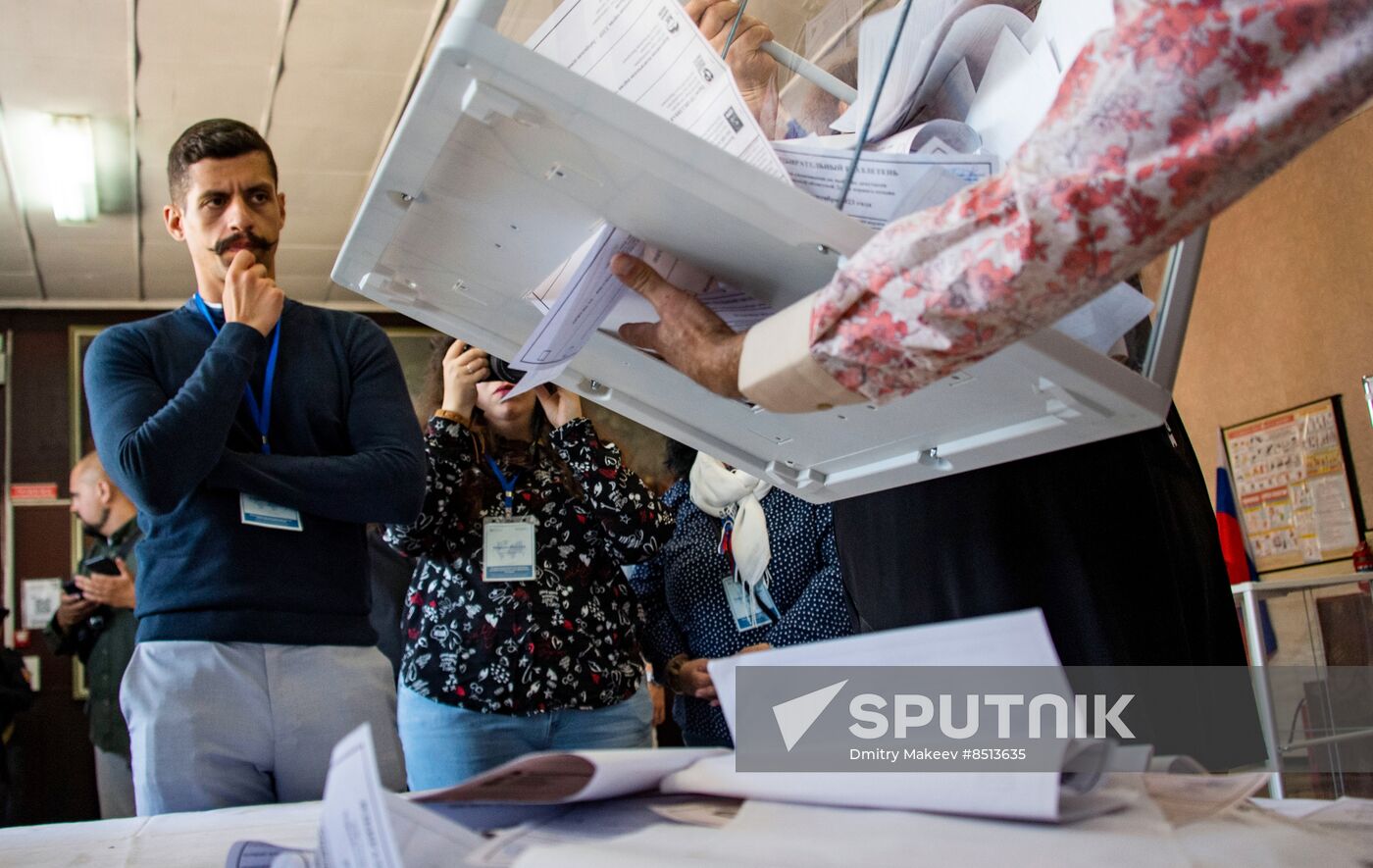 Russia Elections Vote Counting