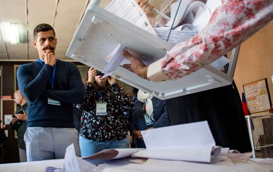 Russia Elections Vote Counting