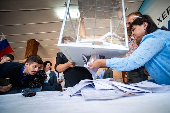 Russia Elections Vote Counting