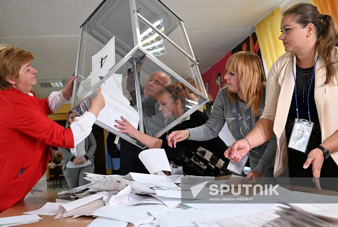 Russia Elections Vote Counting